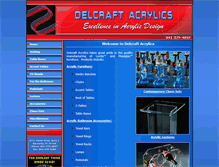 Tablet Screenshot of delcraftacrylics.com